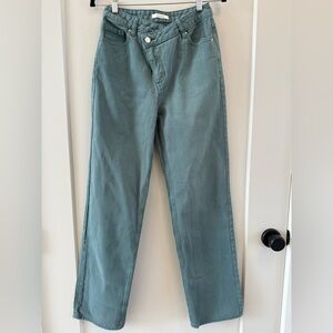 Pacsun 90’s Boyfriend Stylish Green 100% Cotton Denim Jeans